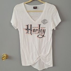Harley Davidson White T-shirt